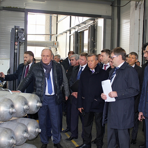 Официальная делегация посетила производство ГазСервисКомпозит